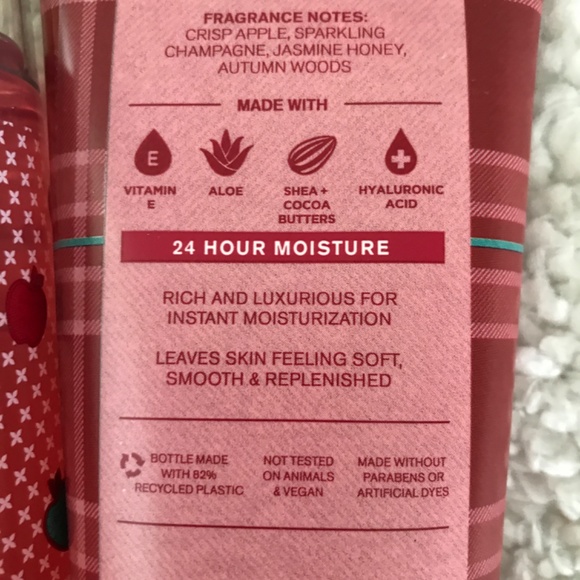 🍁NWT Champagne Apple and Honey Set of Lotion and Fragrance Spray - Picture 6 of 8